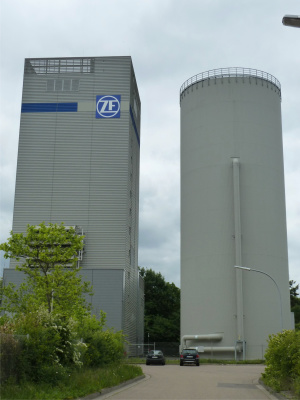 Heizkraftwerk Süd im Saarbrücker Industriegebiet Süd - unweit des ZF-Geländes Heizkraftwerk Süd
