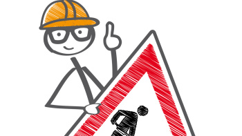 Achtung Baustelle Hinweis Achtung Baustelle Hinweis