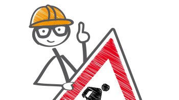 Achtung Baustelle Hinweis Achtung Baustelle Hinweis