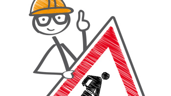 Achtung Baustelle Hinweis Achtung Baustelle Hinweis