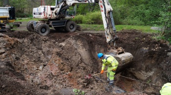 Riss Wassertransportleitung Meerwiesentalweg Riss Wassertransportleitung Meerwiesertalweg