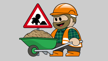 Symbolbild: "Saarbrigger Schaffer": Bauarbeiter mit Schubkarre Symbolbild: "Saarbrigger Schaffer": Bauarbeiter mit Schubkarre