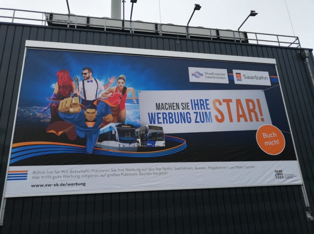Großflächenbanner Mainzer Straße Großflächenbanner Mainzer Straße