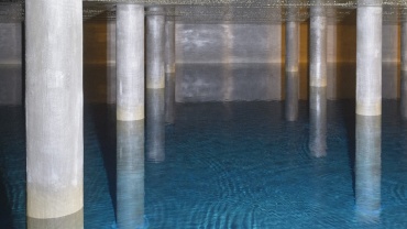 Blick ins Innere eines Trinkwasserhochbehälters (Foto Iris Maurer) Image